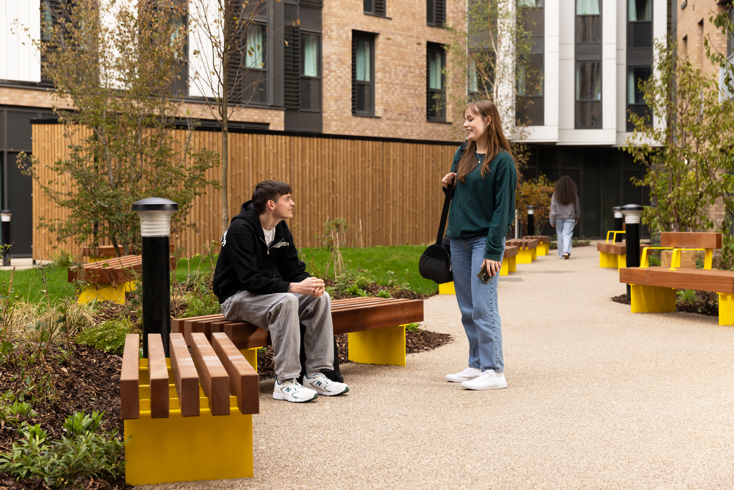 Students in the Courtyard