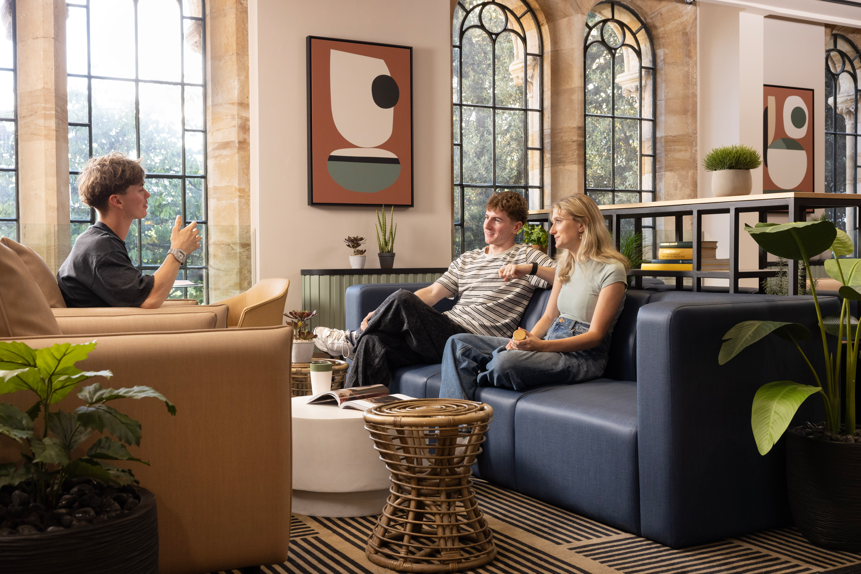 Students in the Common Lounge.