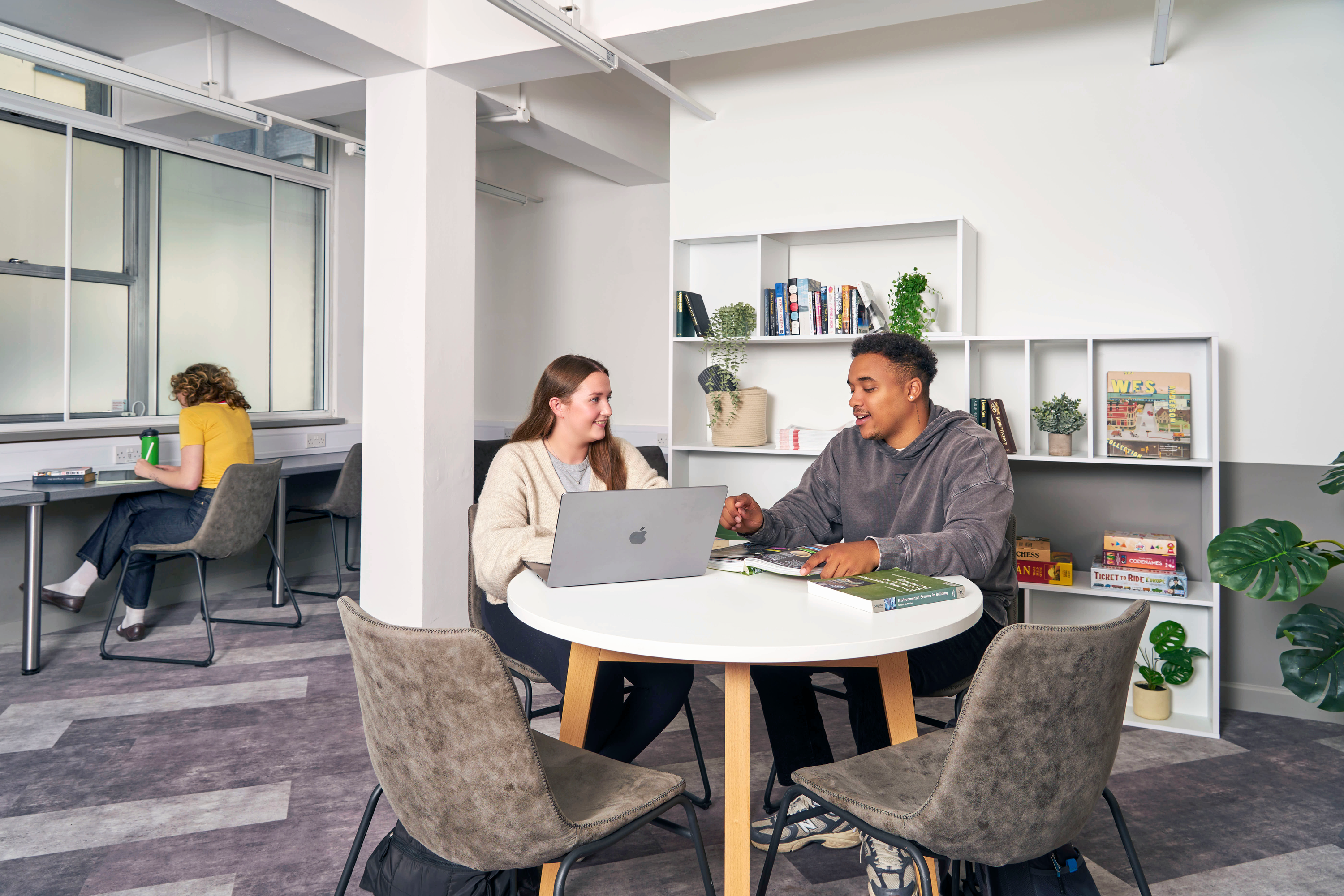 Students in study area at The Rackhay