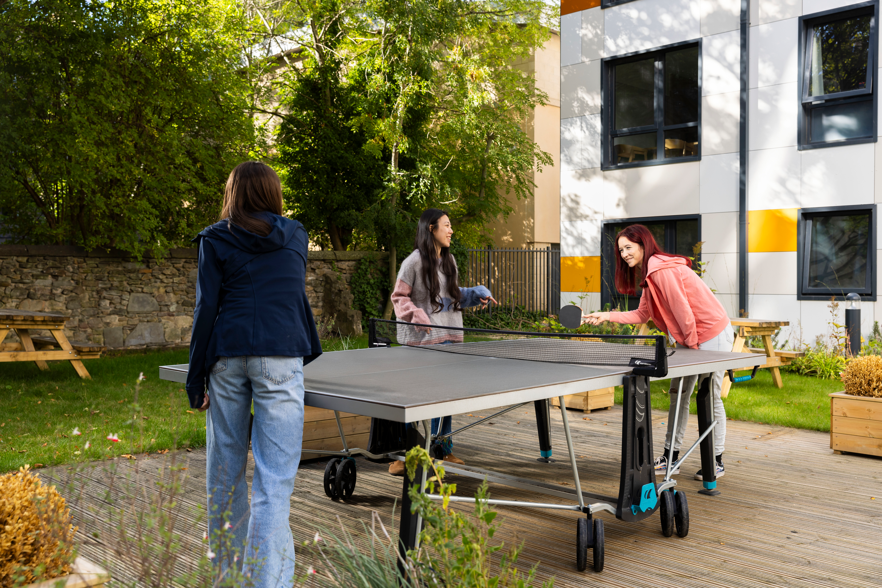 Students in the Games Area