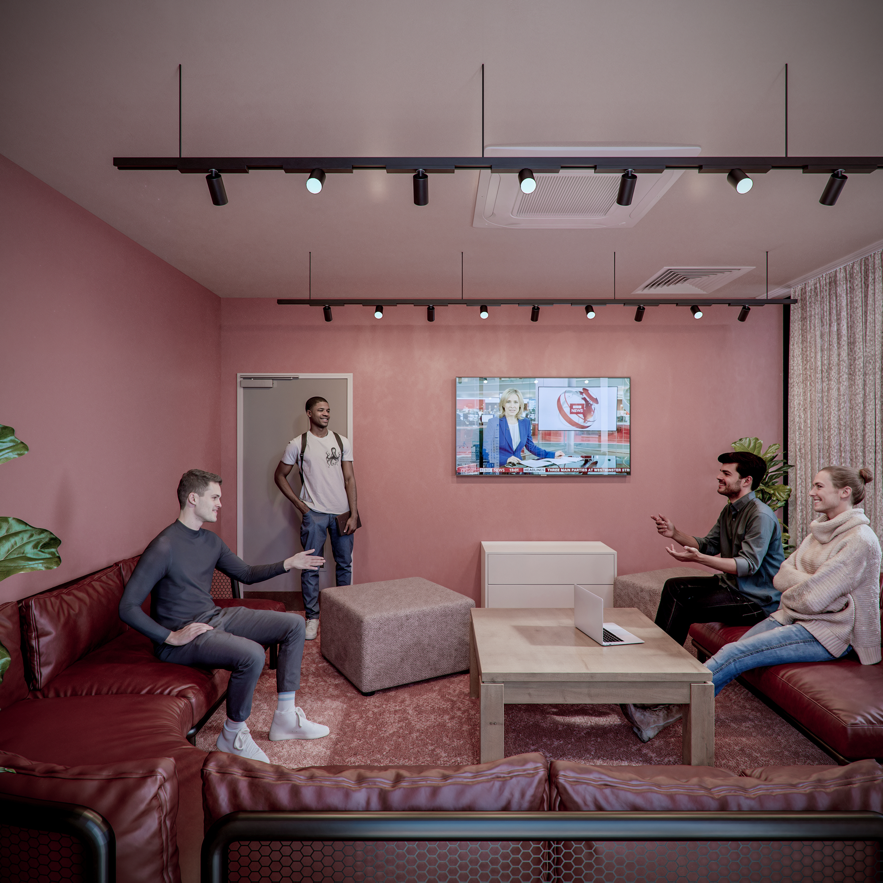 Students in the Lounge Area