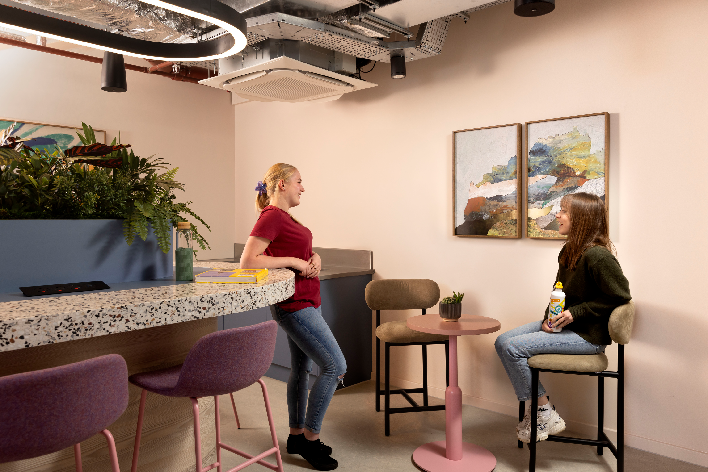 Students in the Marketplace Café