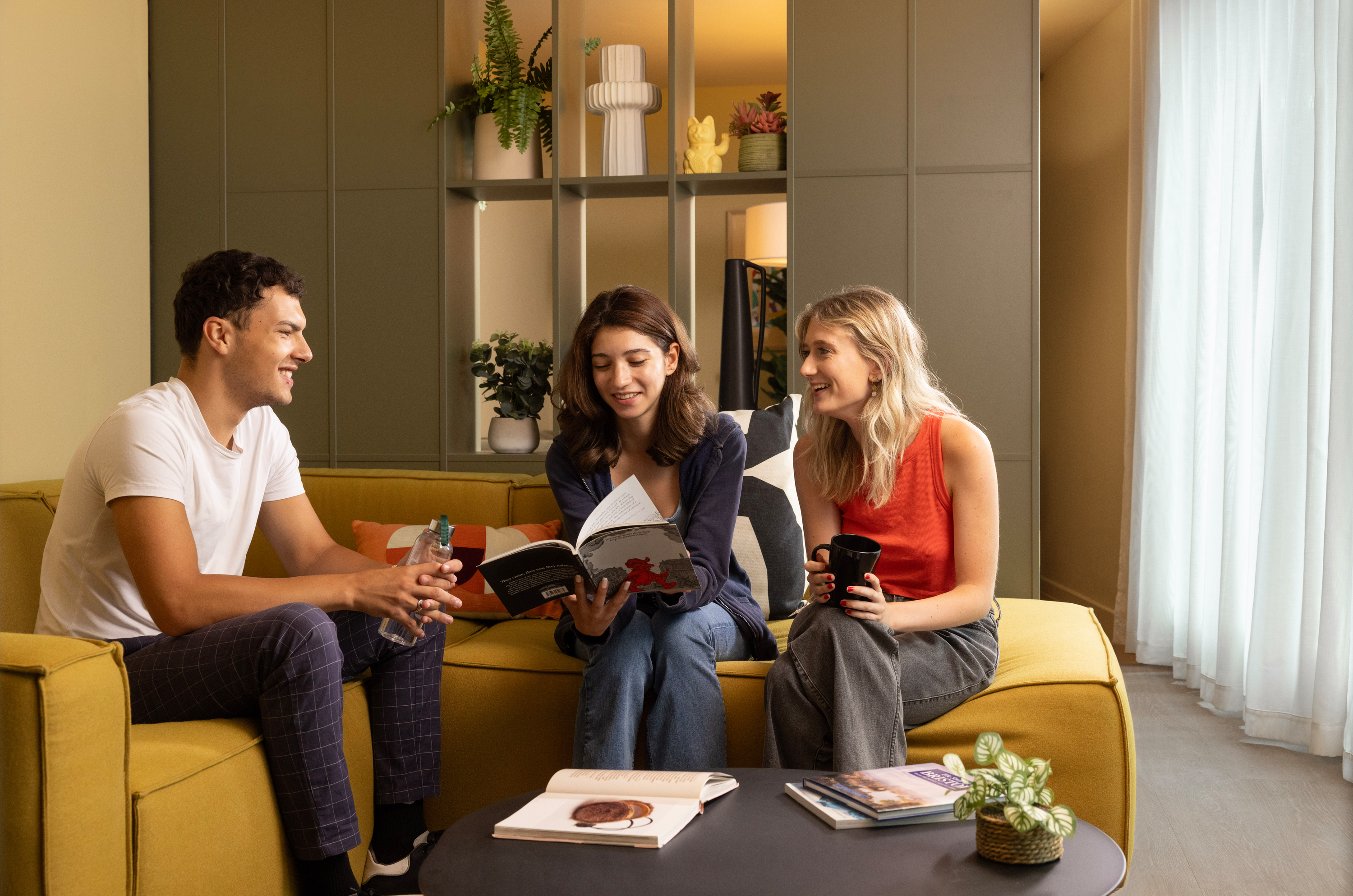 Students in the Clubhouse.