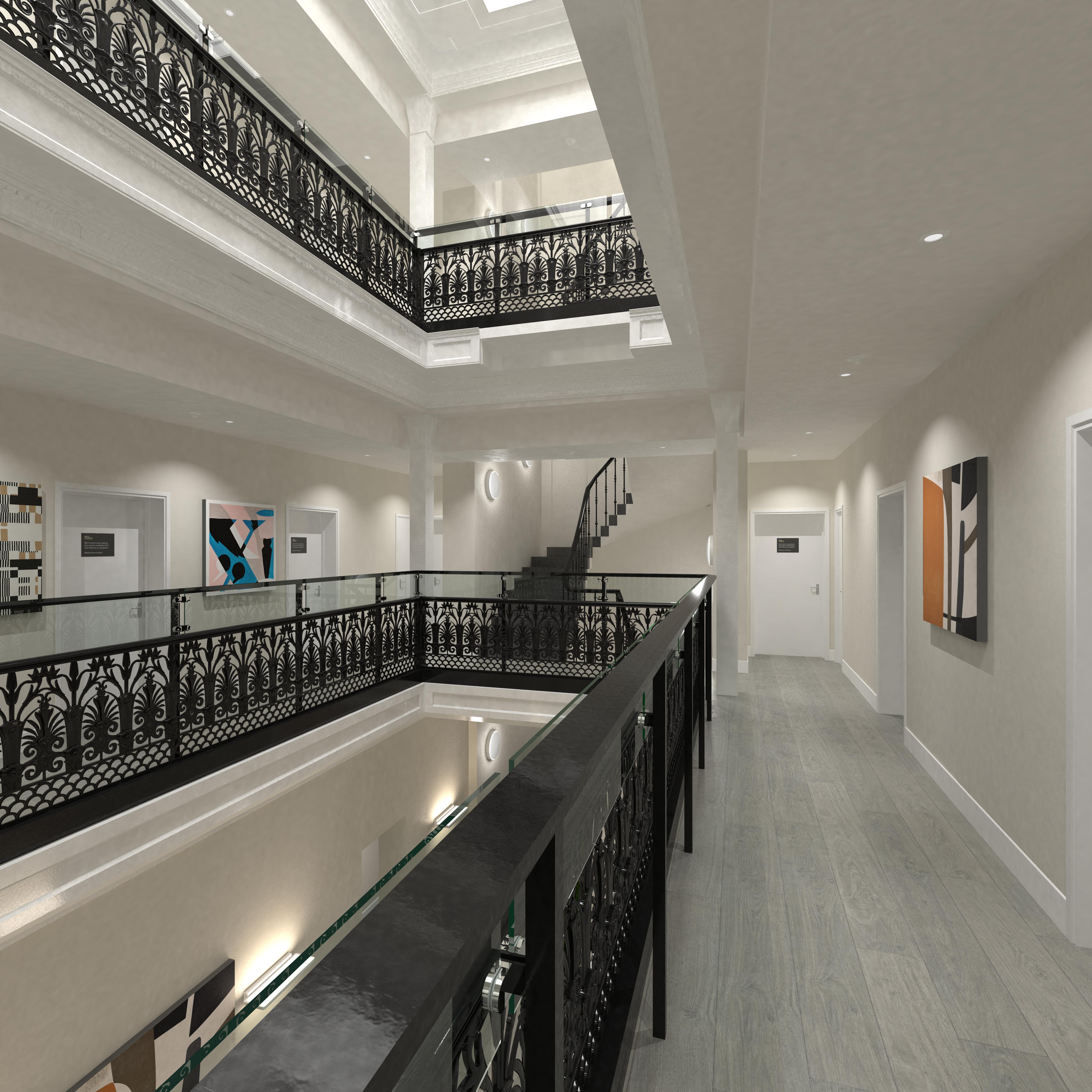 Merchant City House Atrium CGI