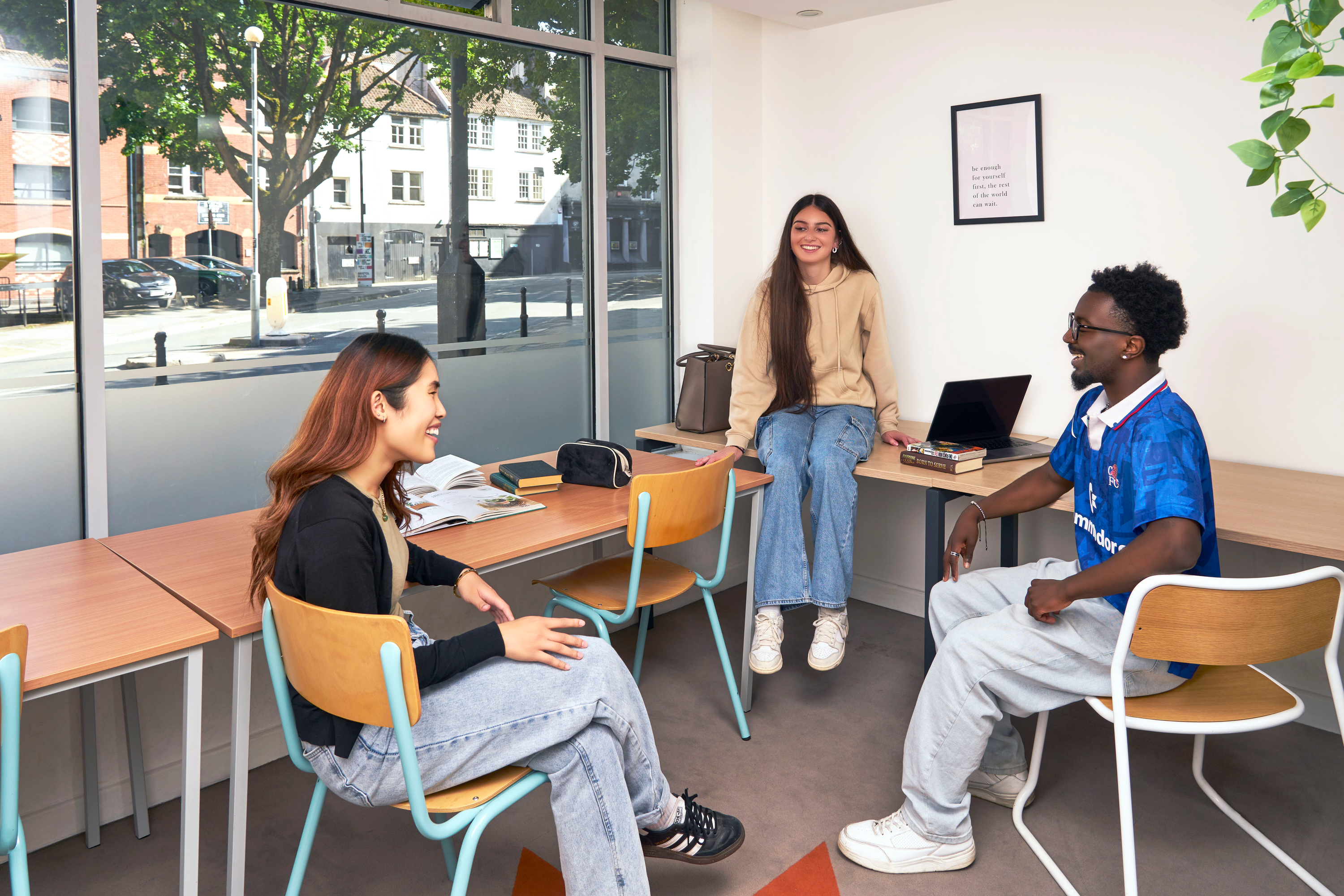 Students in the study room