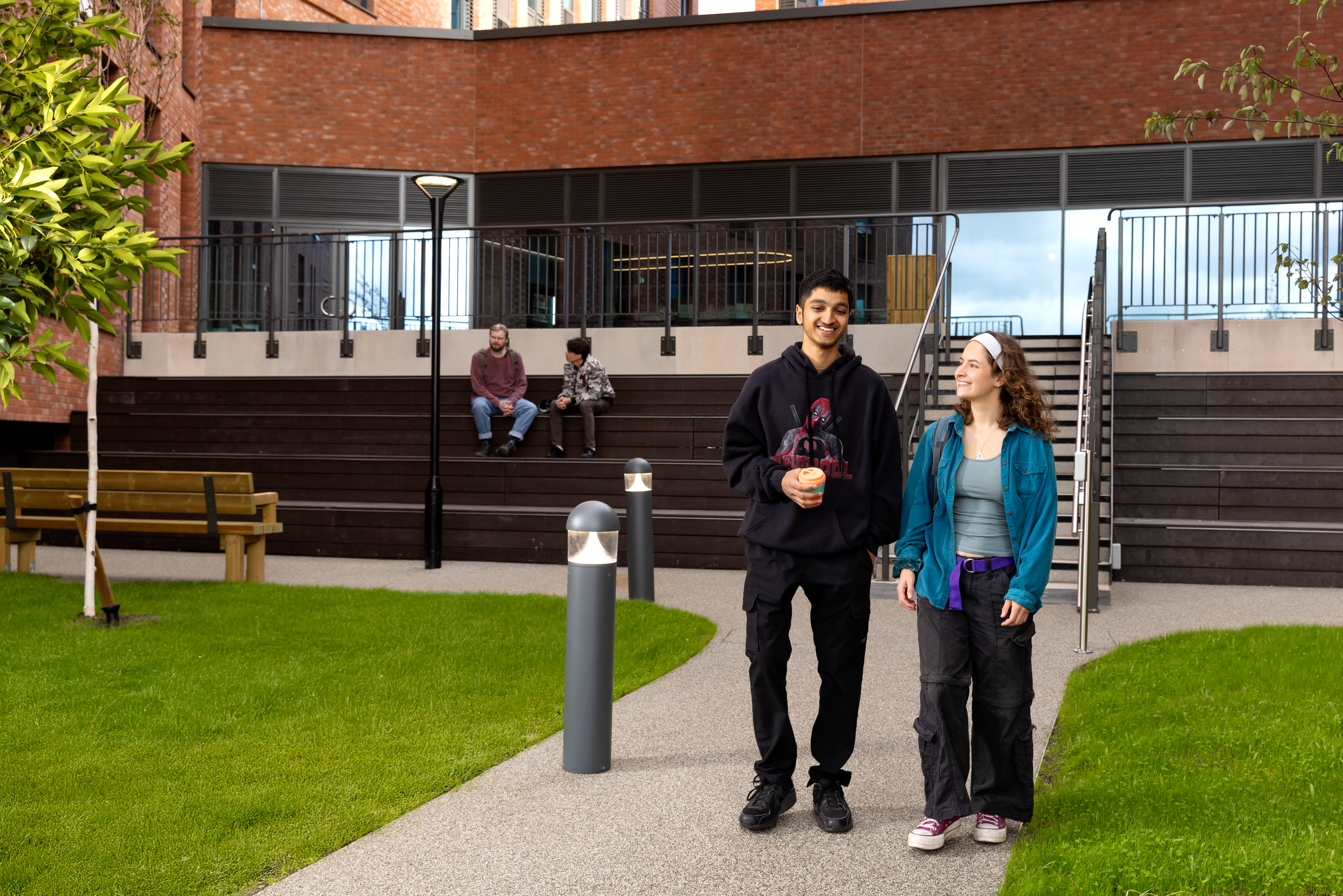 Students in the Courtyard