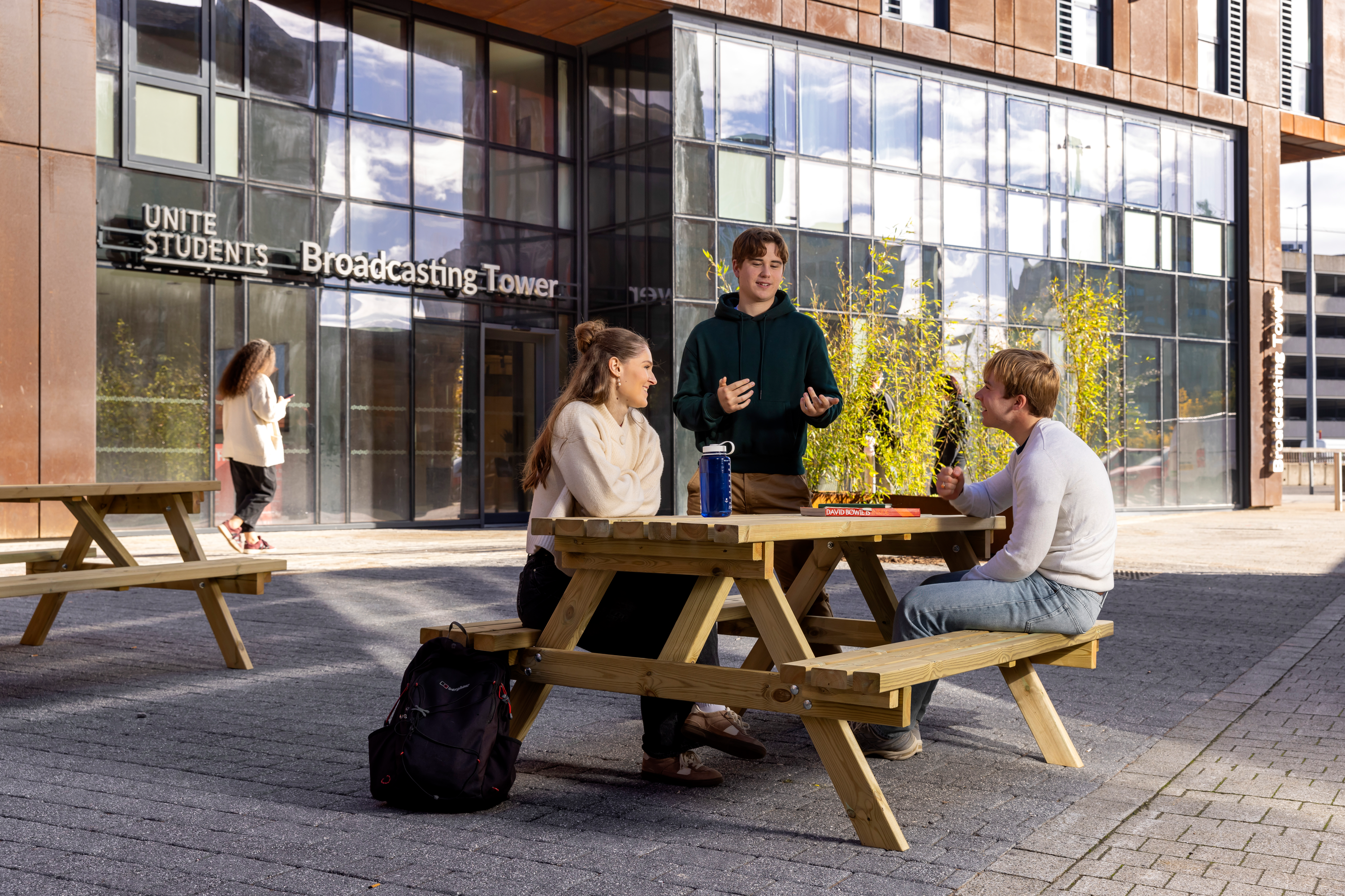 Students in the Outdoor Space